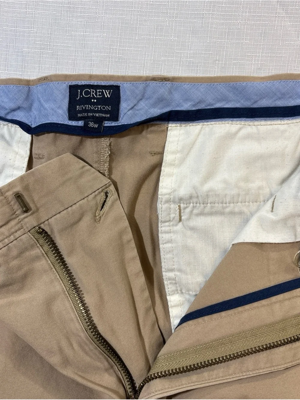 J. Crew Men's Flat Front Chino Shorts - Tan
